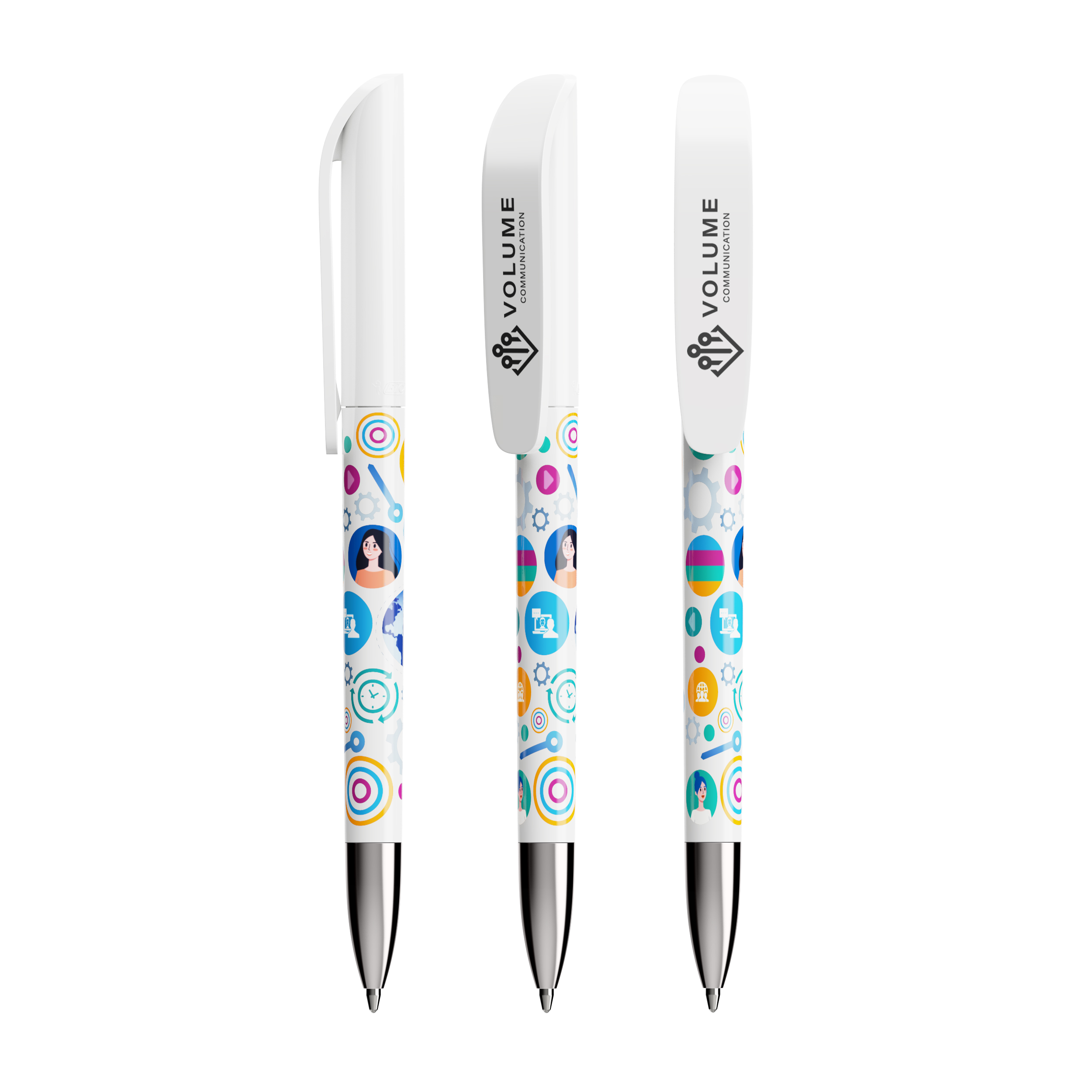 Bolígrafo Bic con clip llamativo personalizable